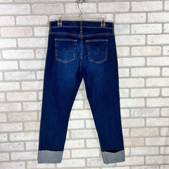 Ag The High Rise Stevie Cuff Slim Straight Jeans Size 31 - Picture 8 of 12